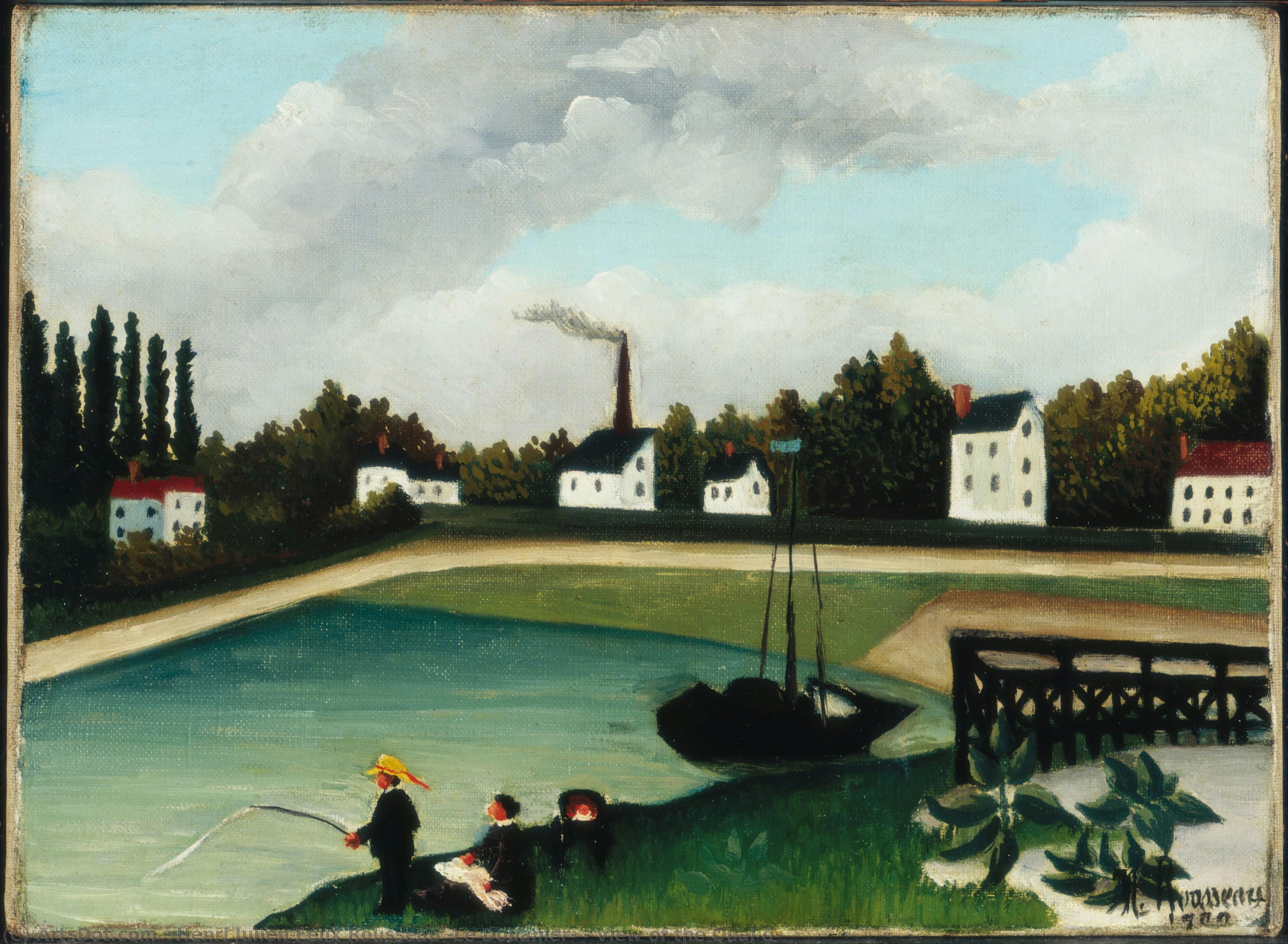 View Of The Quai D — Henri Julien Félix Rousseau (le Douanier)