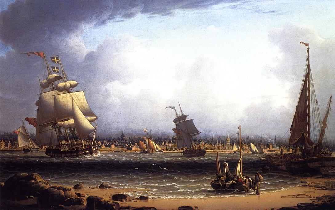 Liverpool From Wallasey Foreshore — Robert W. Salmon