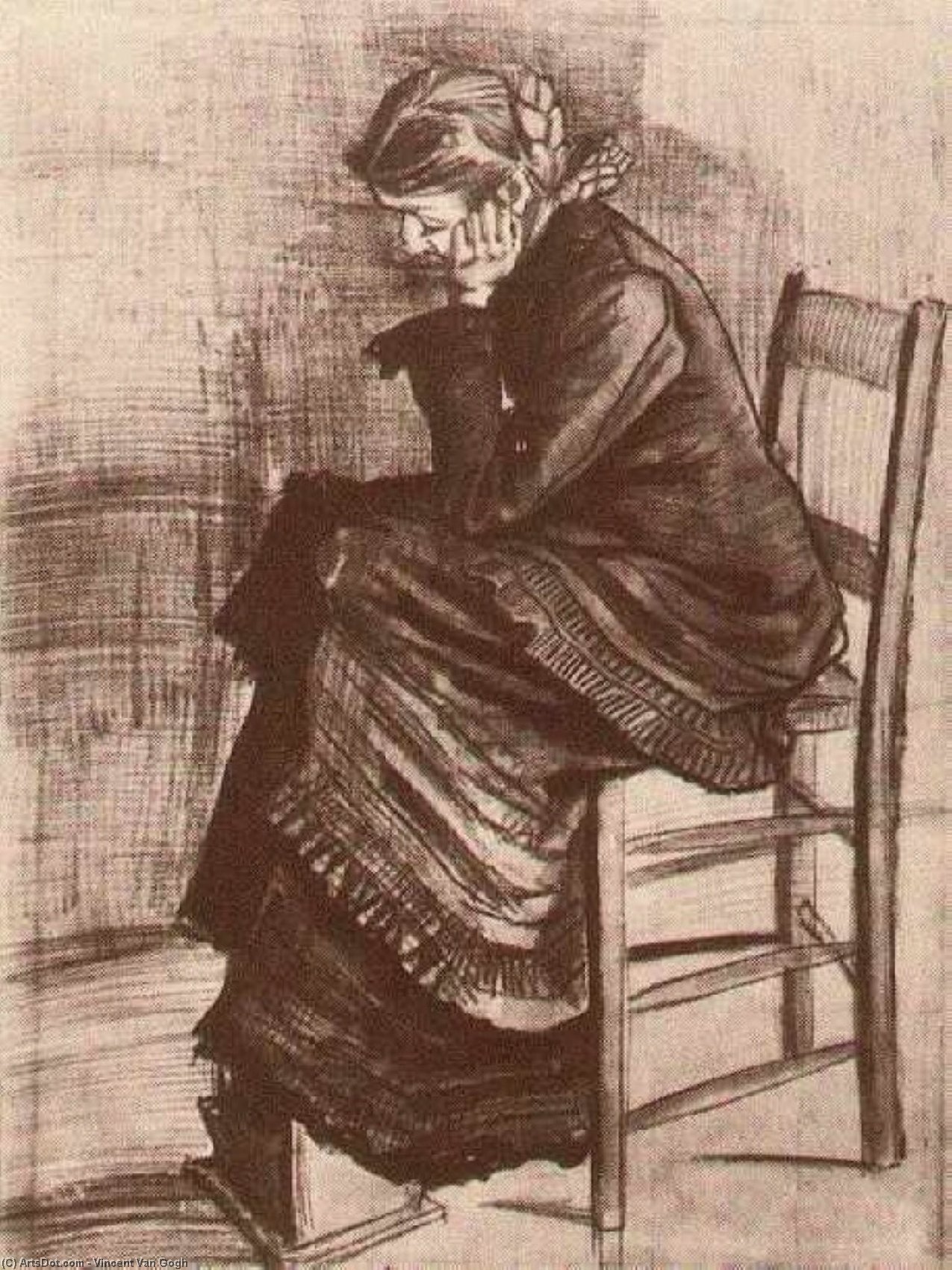 Figura Retorcida De Una Mujer — Vincent Willem Van Gogh