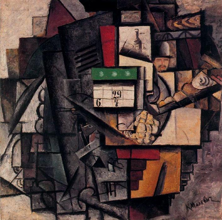 Lady In A Tram — Kazimir Malevich