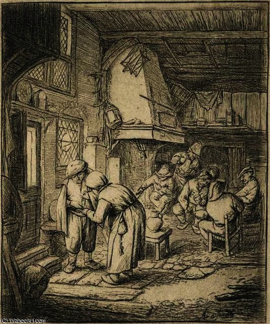 The Peasant Settling His Debt — Adriaen Van Ostade