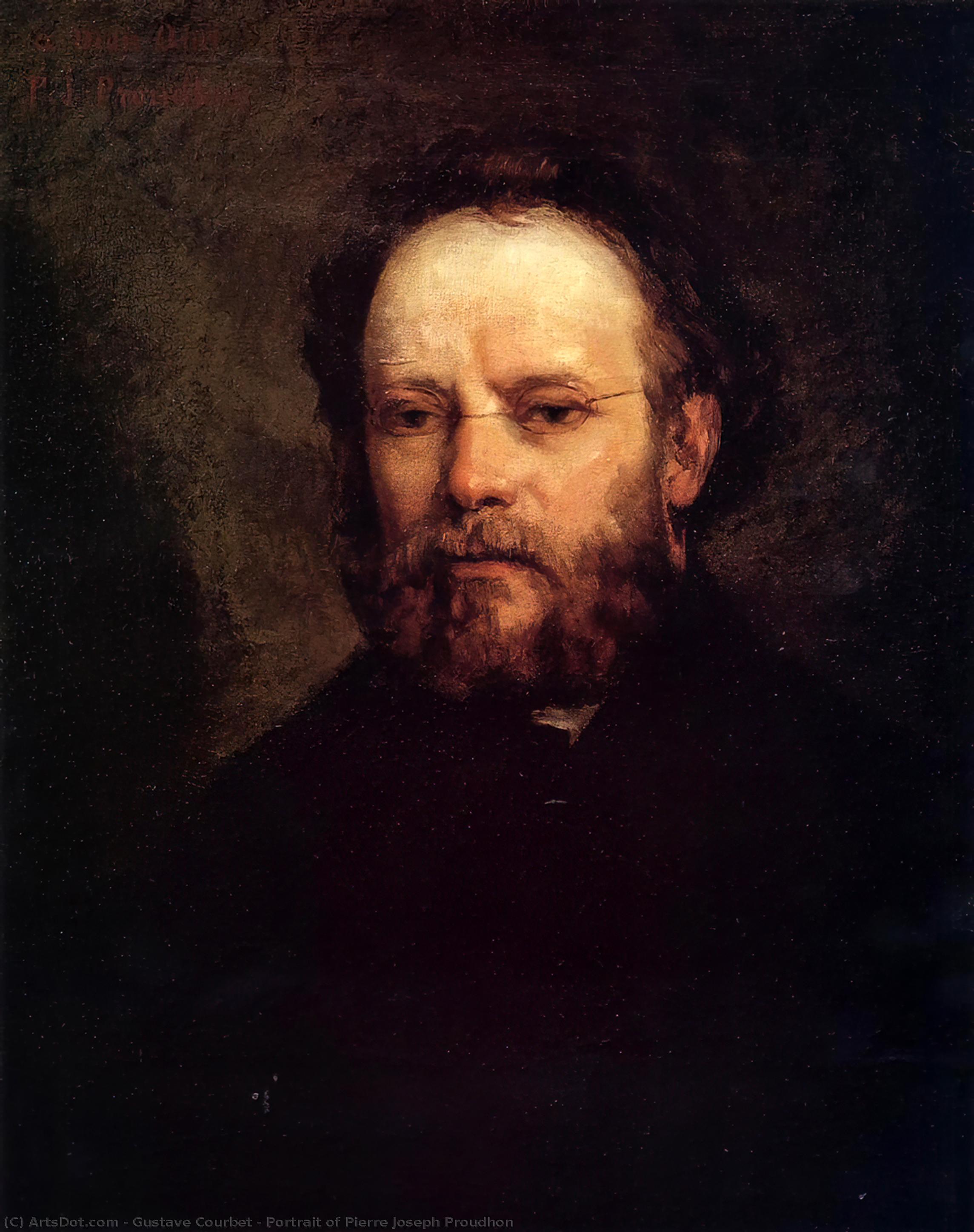 Portrait Of Pierre Joseph Proudhon — Gustave Courbet