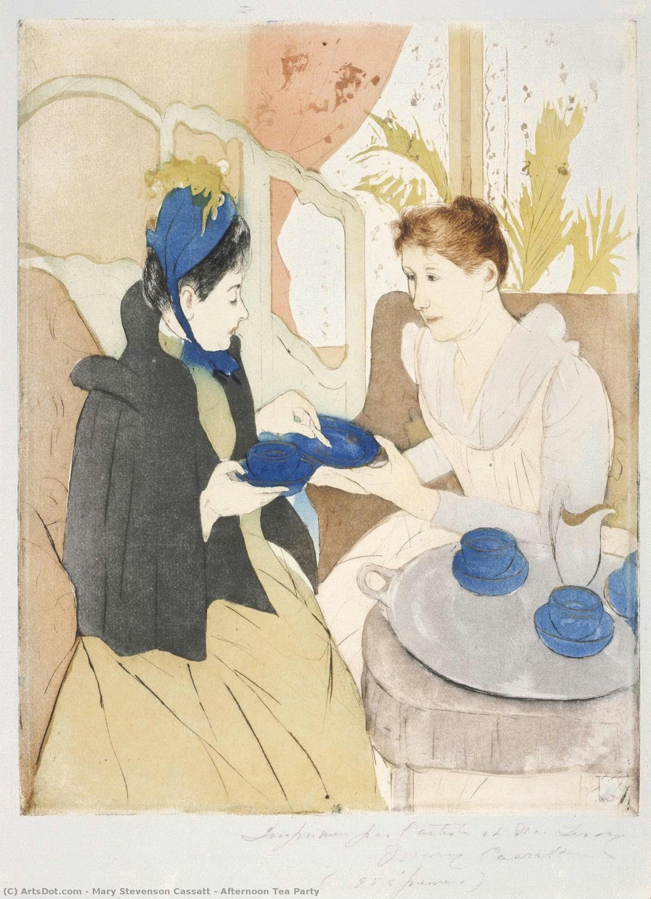 Afternoon Tea Party — Mary Stevenson Cassatt