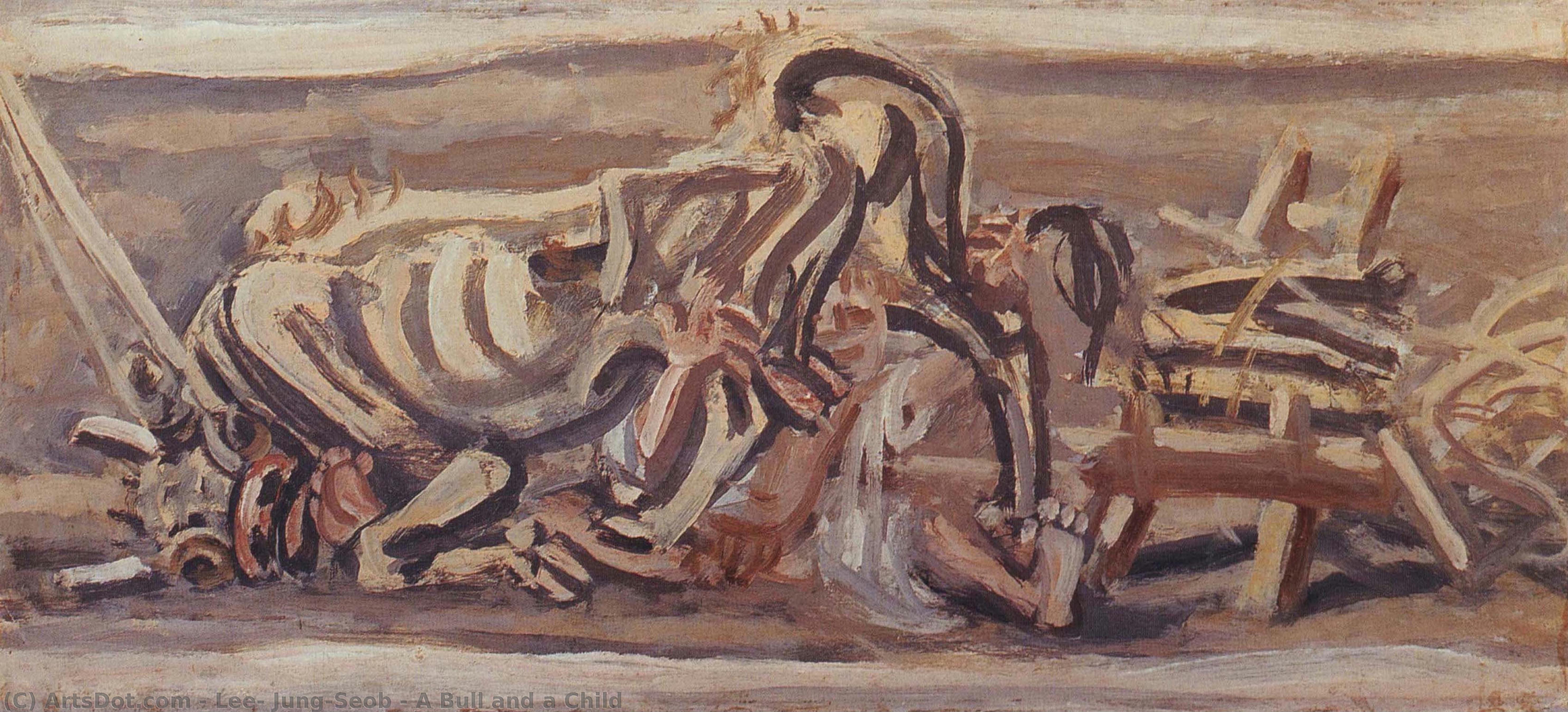 A Bull And A Child — Lee, Jung-seob