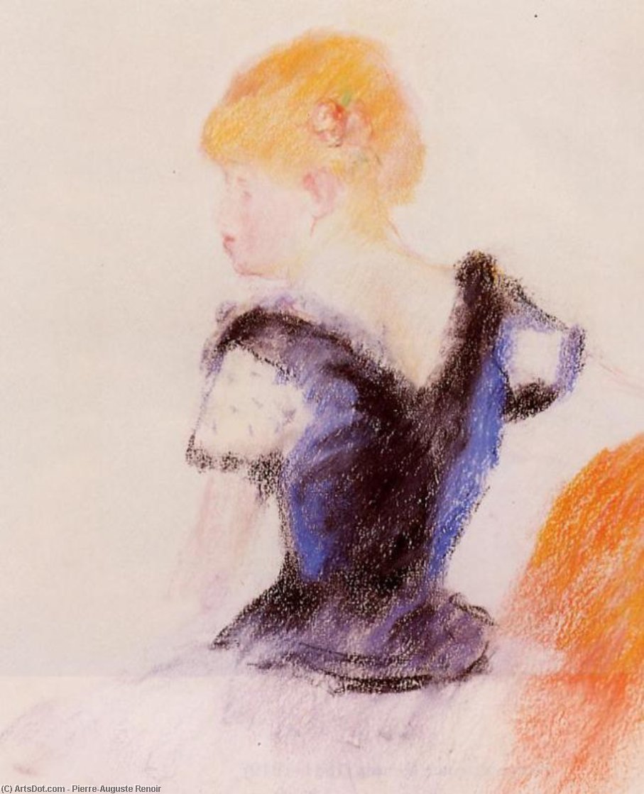 Young Blond Girl — Pierre-auguste Renoir
