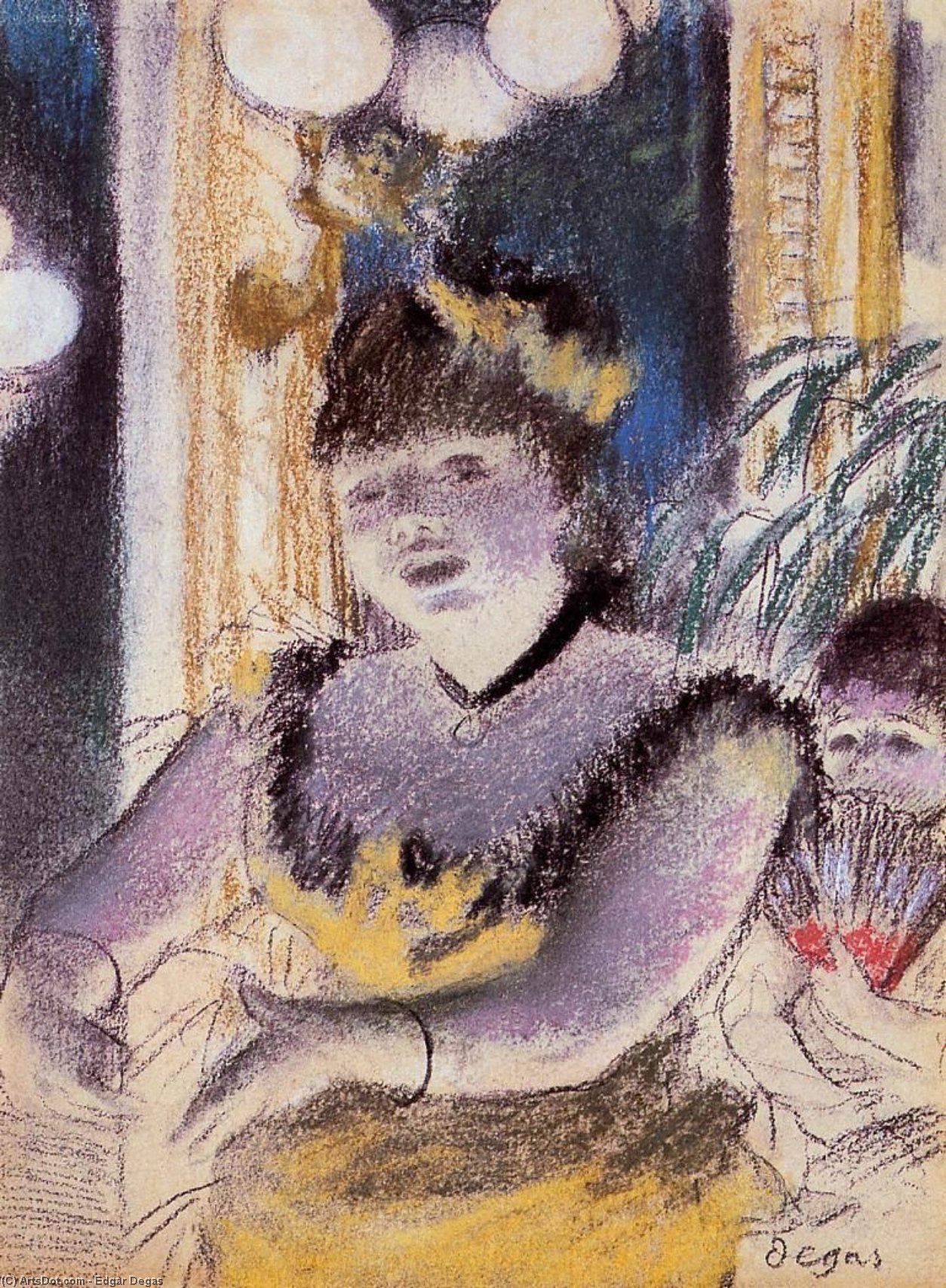 Cafe-concert Singer — Edgar Degas