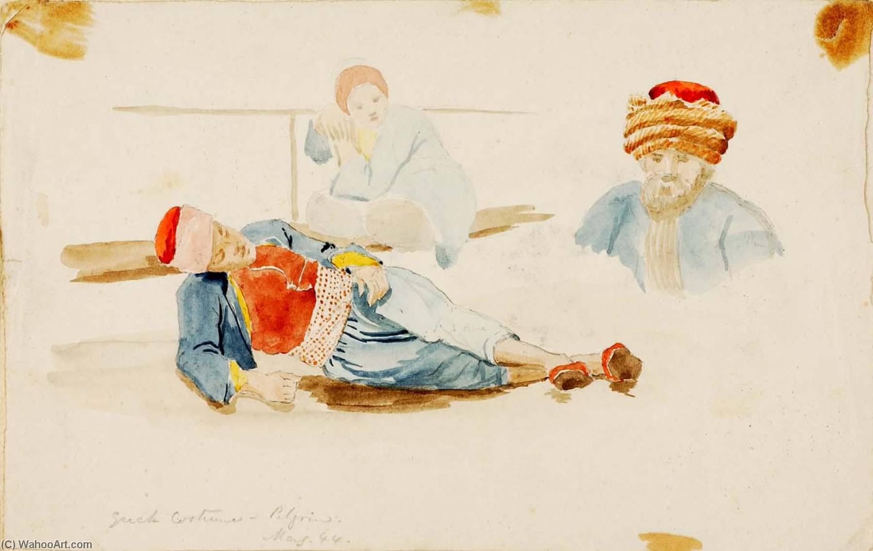 Greek Costume, Pilgrim — Miner Kilbourne Kellogg