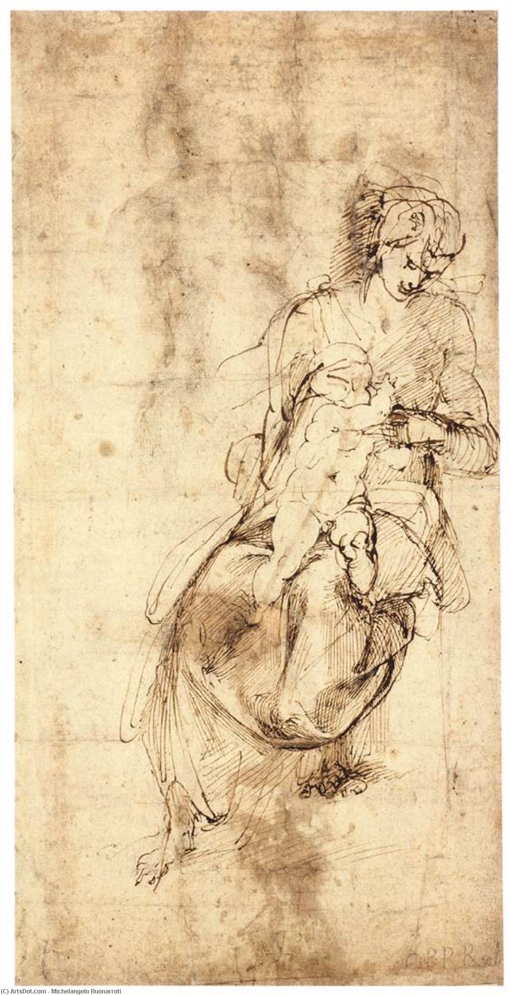 Virgin And Child (verso) — Michelangelo Buonarroti