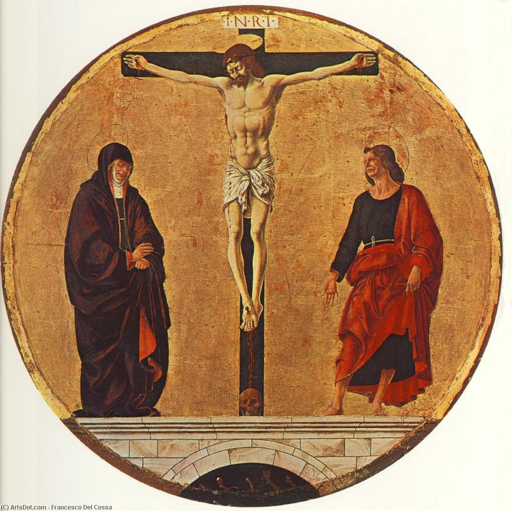 Griffoni Polyptych: The Crucifixion — Francesco Del Cossa