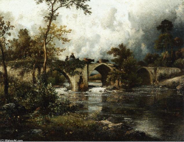 The Old Bridge — Jules Dupré