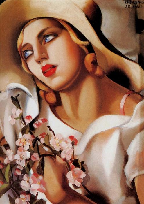 The Straw Hat — Tamara De Lempicka