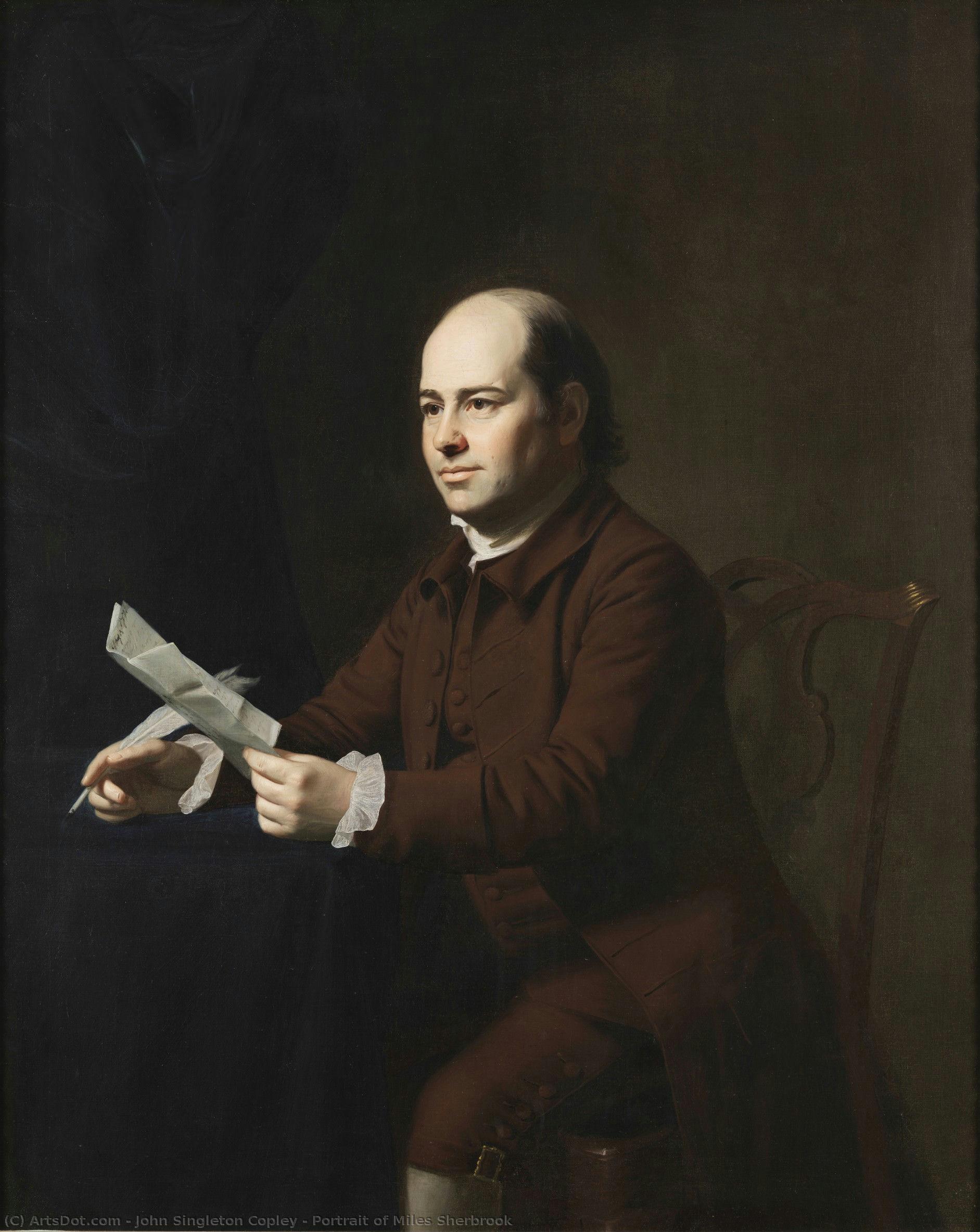 Portrait Of Miles Sherbrook — John Singleton Copley