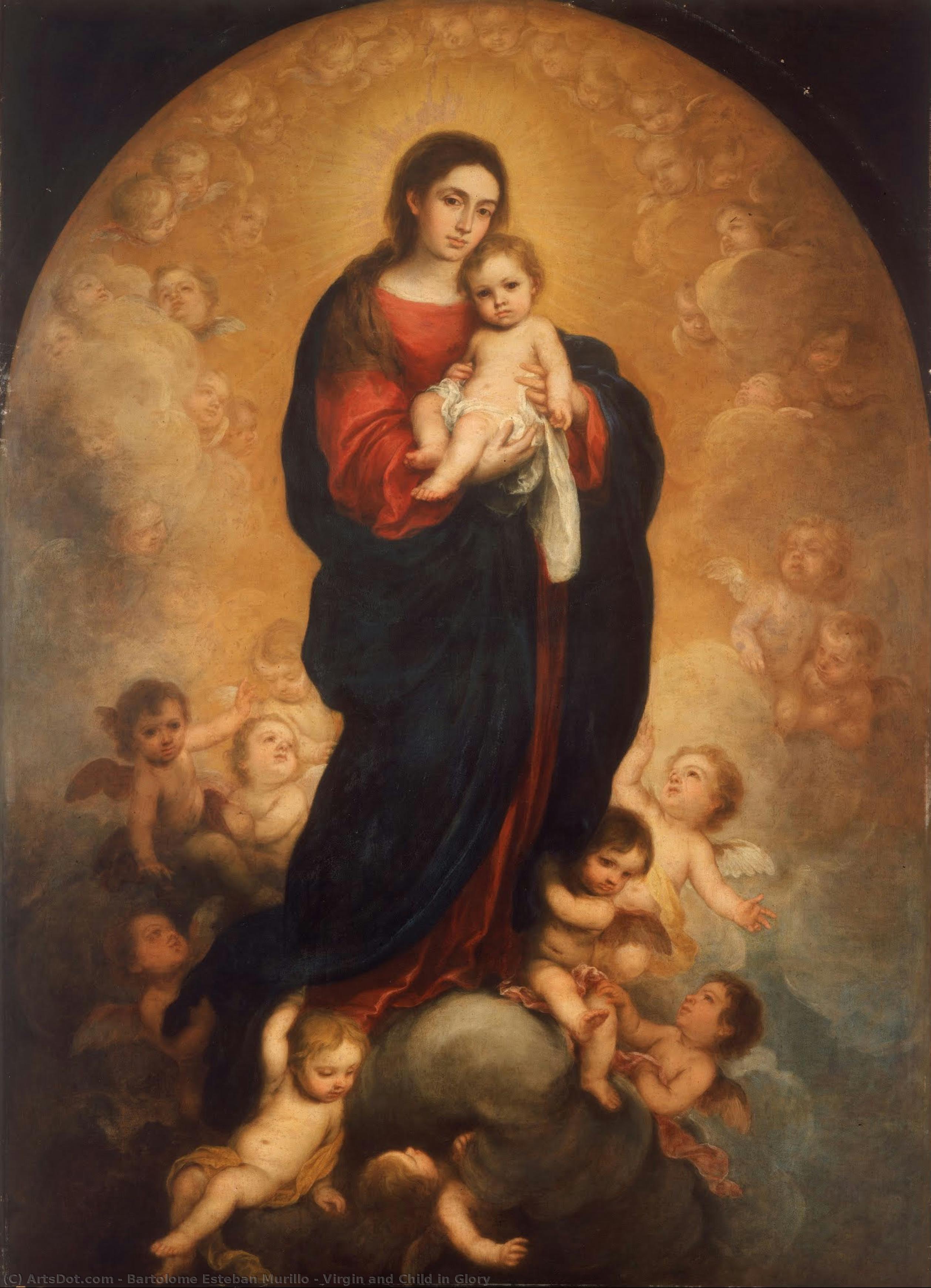 Virgin And Child In Glory — Bartolomé Esteban Murillo