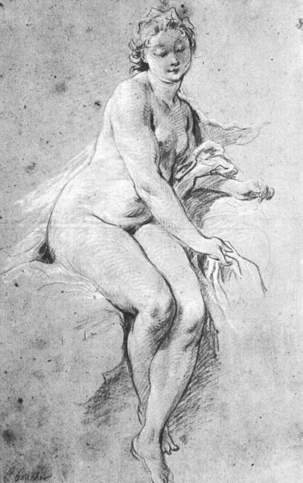 Seated Nude — François Boucher