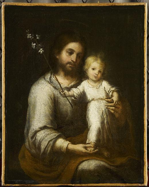 Saint Joseph Et L'enfant Jesus — Bartolomé Esteban Murillo