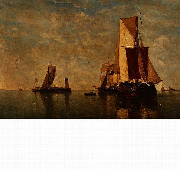 Shipping In An Estuary — Paul Jean Clays