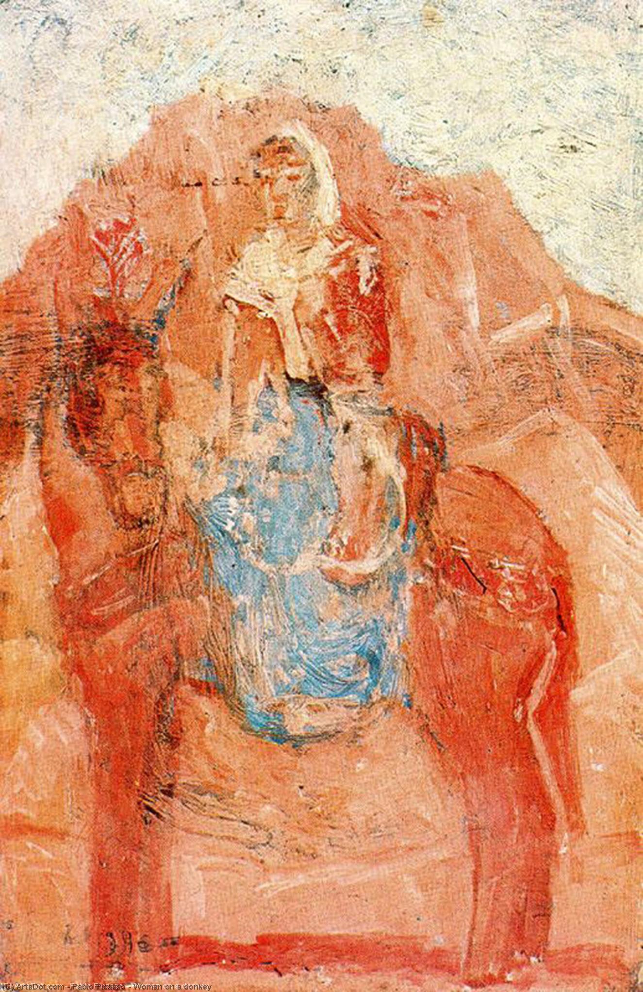 Woman On A Donkey — Pablo Picasso
