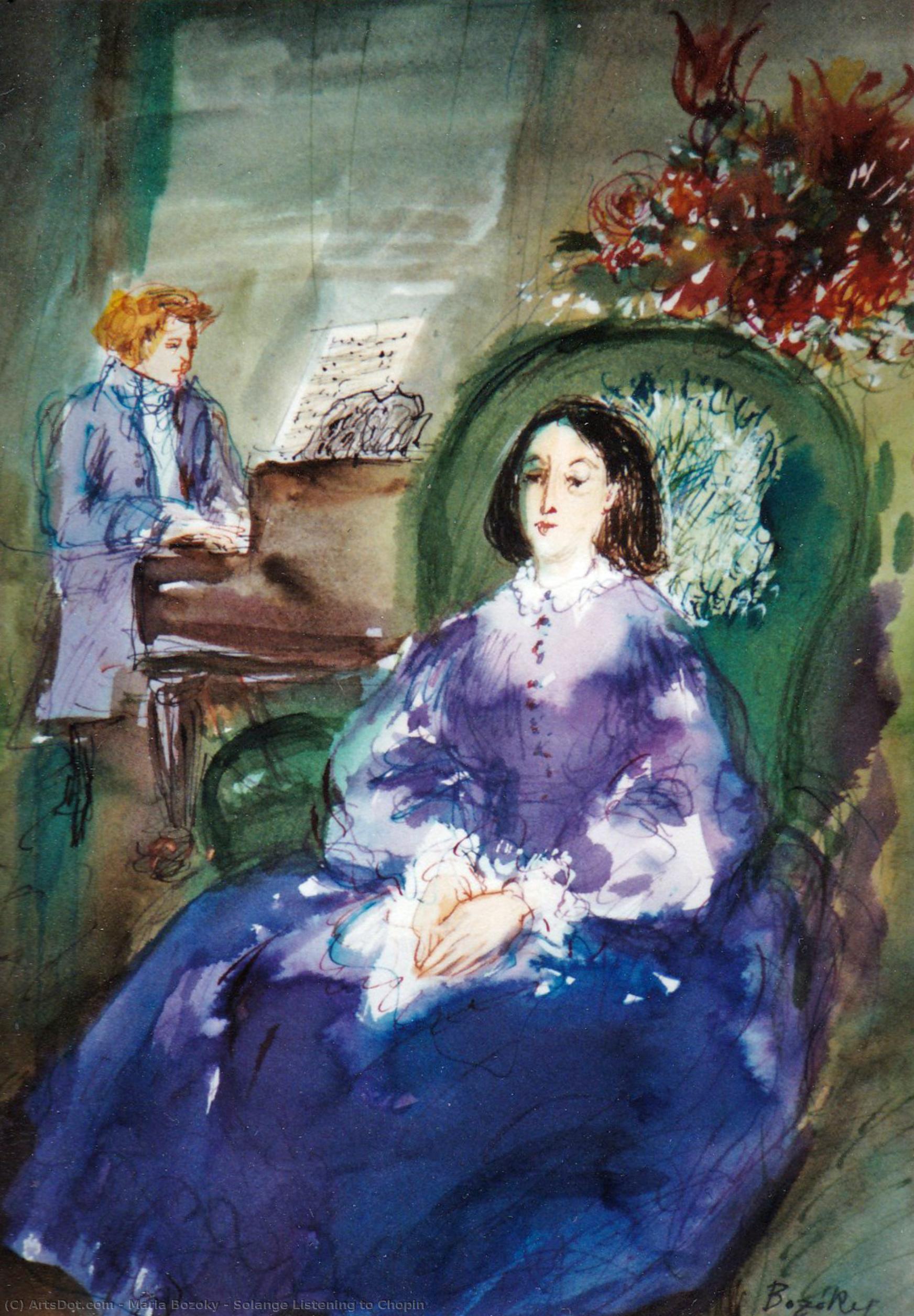 Solange Listening To Chopin — Mária Bozóky