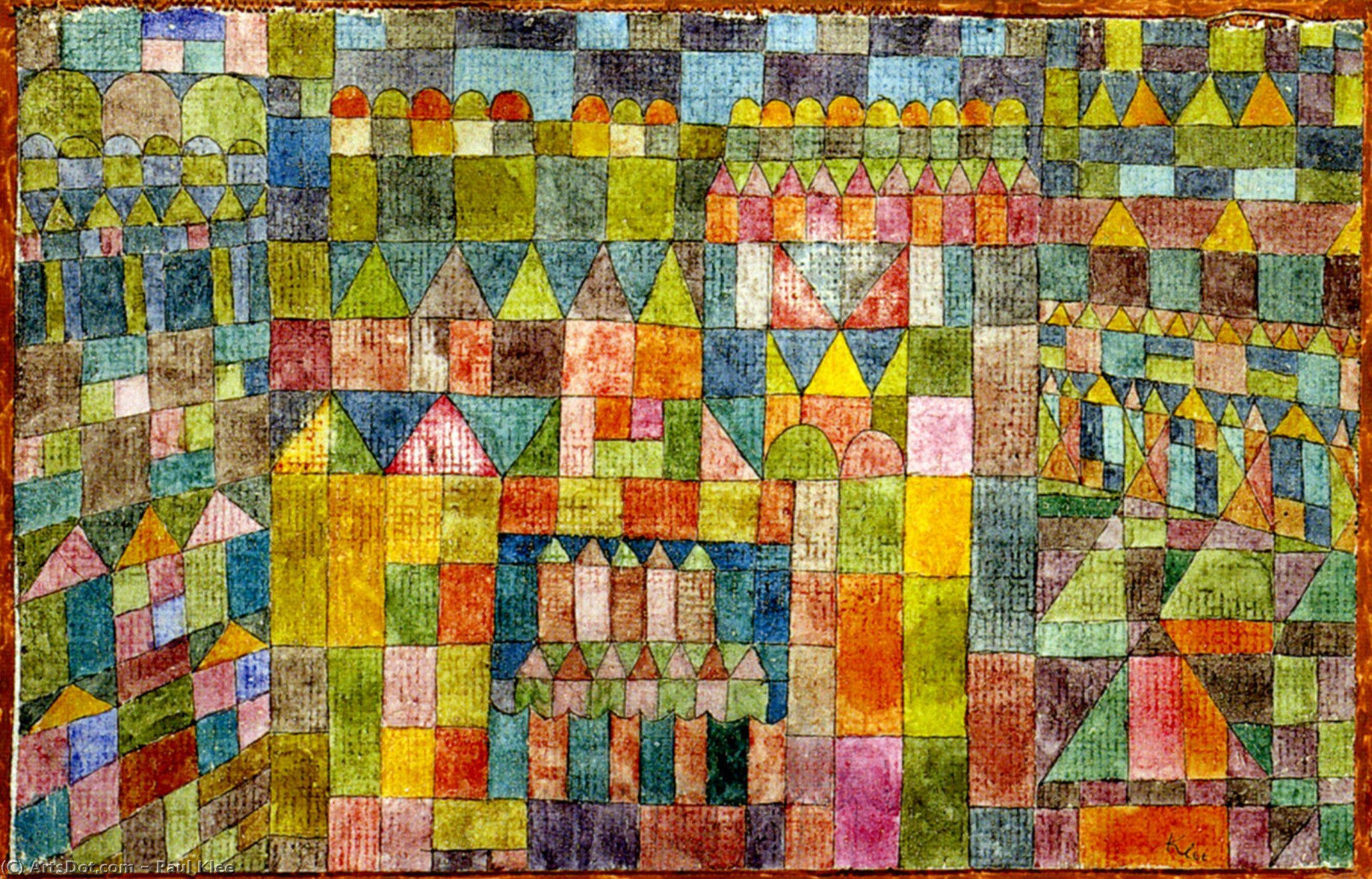 Barrio De Los Templos De Pert — Paul Klee