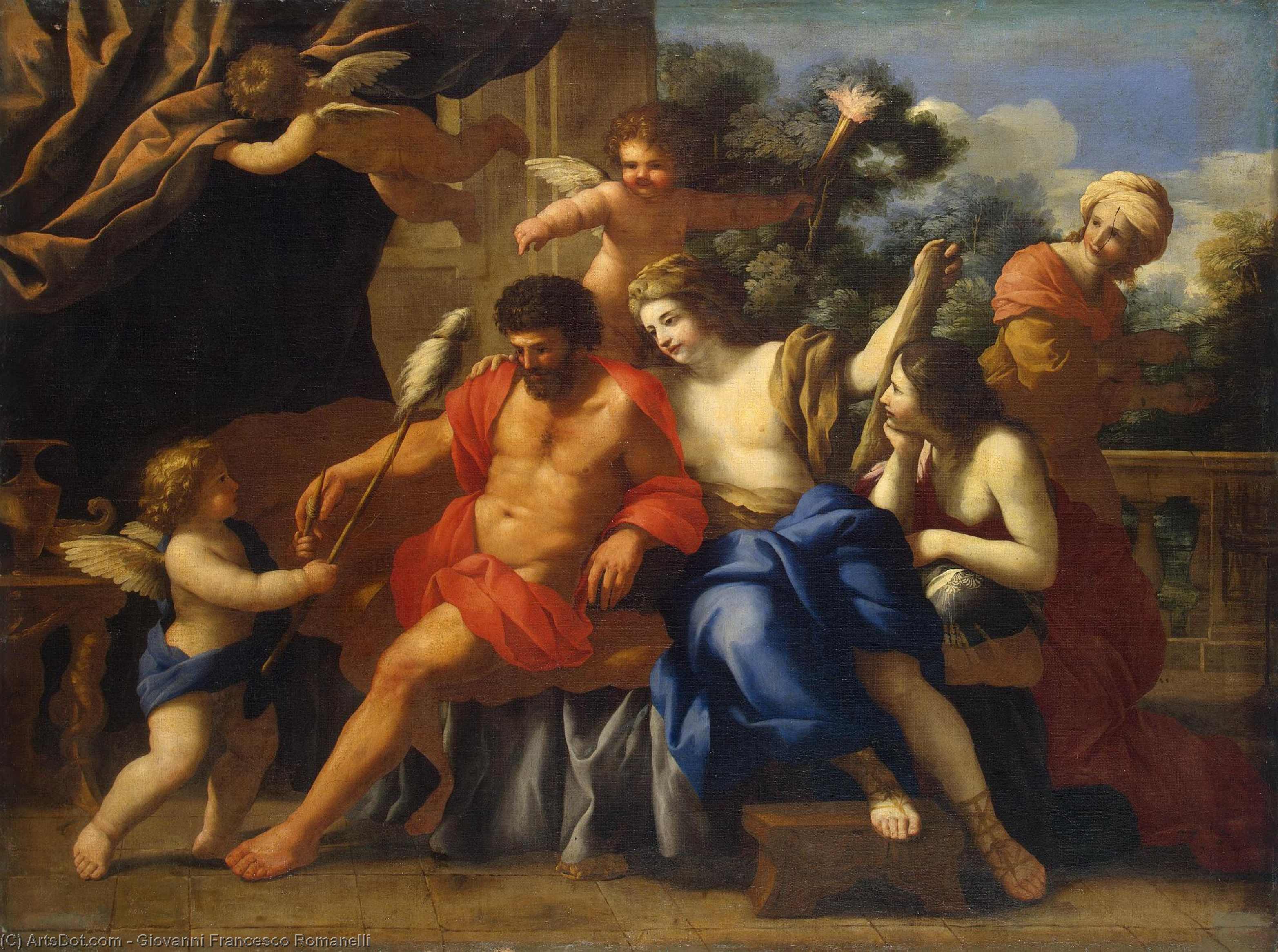 Hercules And Omphale — Giovanni Francesco Romanelli