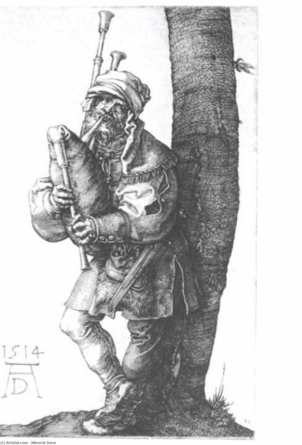 Bagpipes Players — Albrecht Dürer