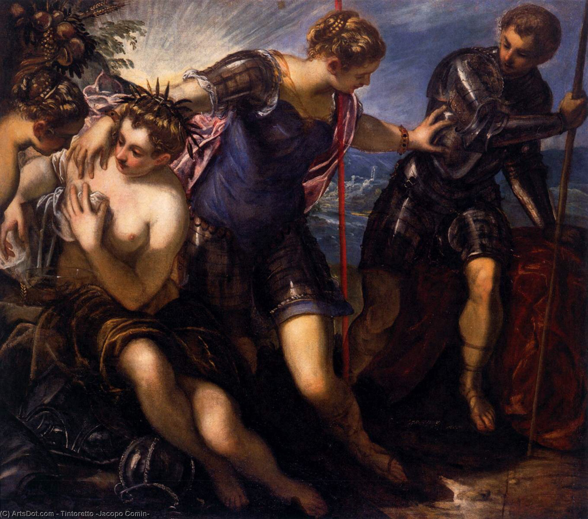 Minerva Sending Away Mars From Peace And Prosperity — Jacopo Tintoretto