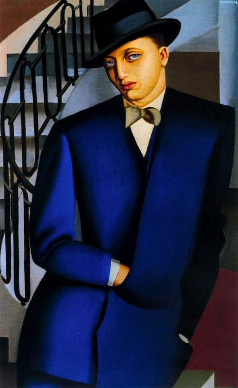 Le Marquis D'afflitto Sur L'escalier — Tamara De Lempicka