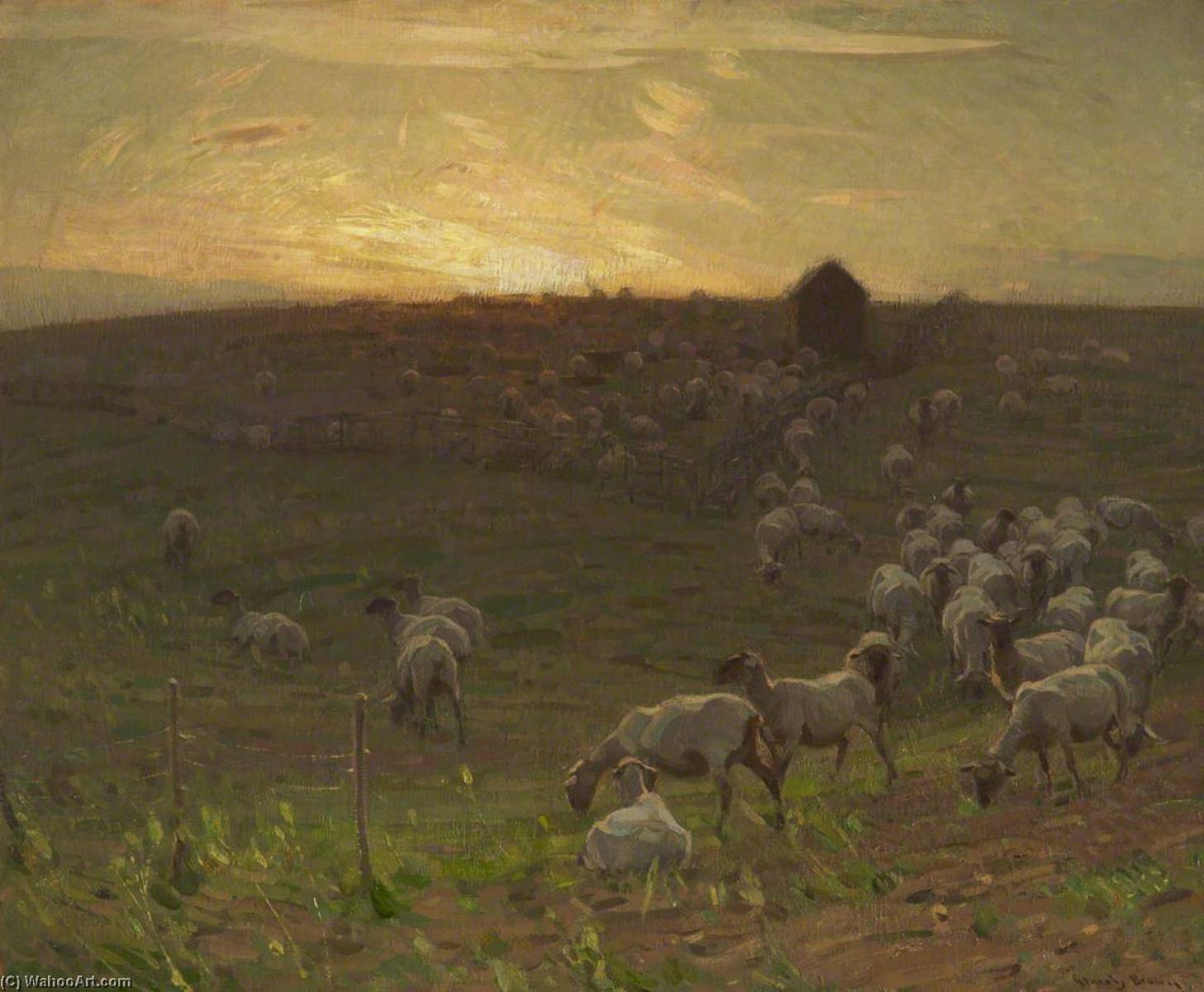 Sheepfold — Sir John Alfred Arnesby Brown