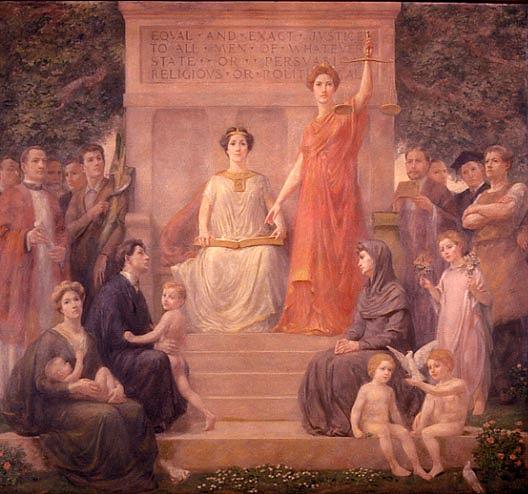 Law And Equity, (painting) — Albert Henry Krehbiel