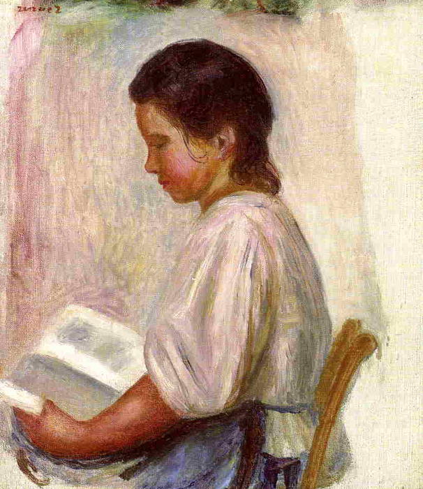 Young Girl Reading 1 — Pierre-auguste Renoir