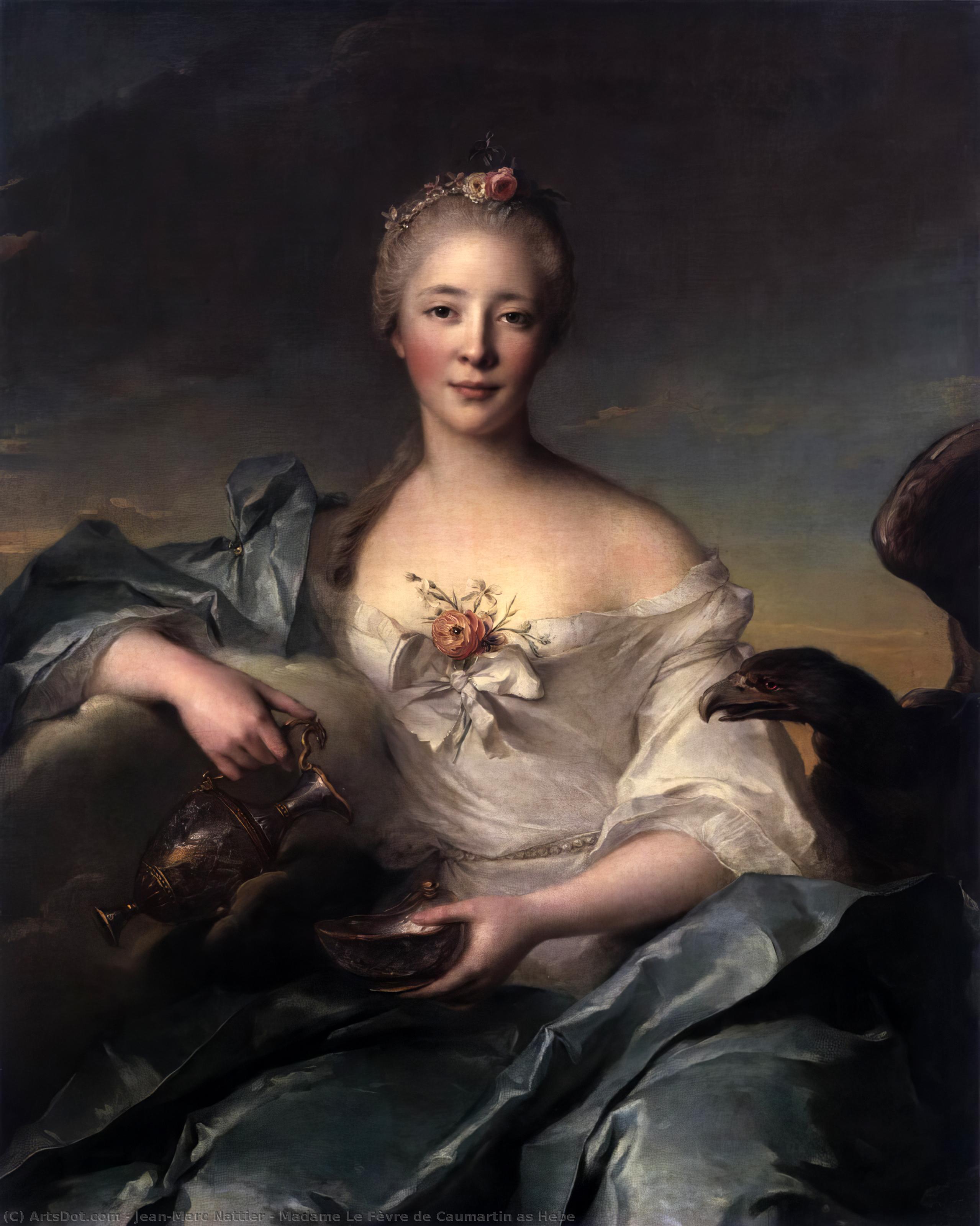 Madame Le Fèvre De Caumartin As Hebe — Marc Nattier