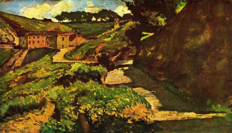 The Road That Climbs — Giovanni Fattori