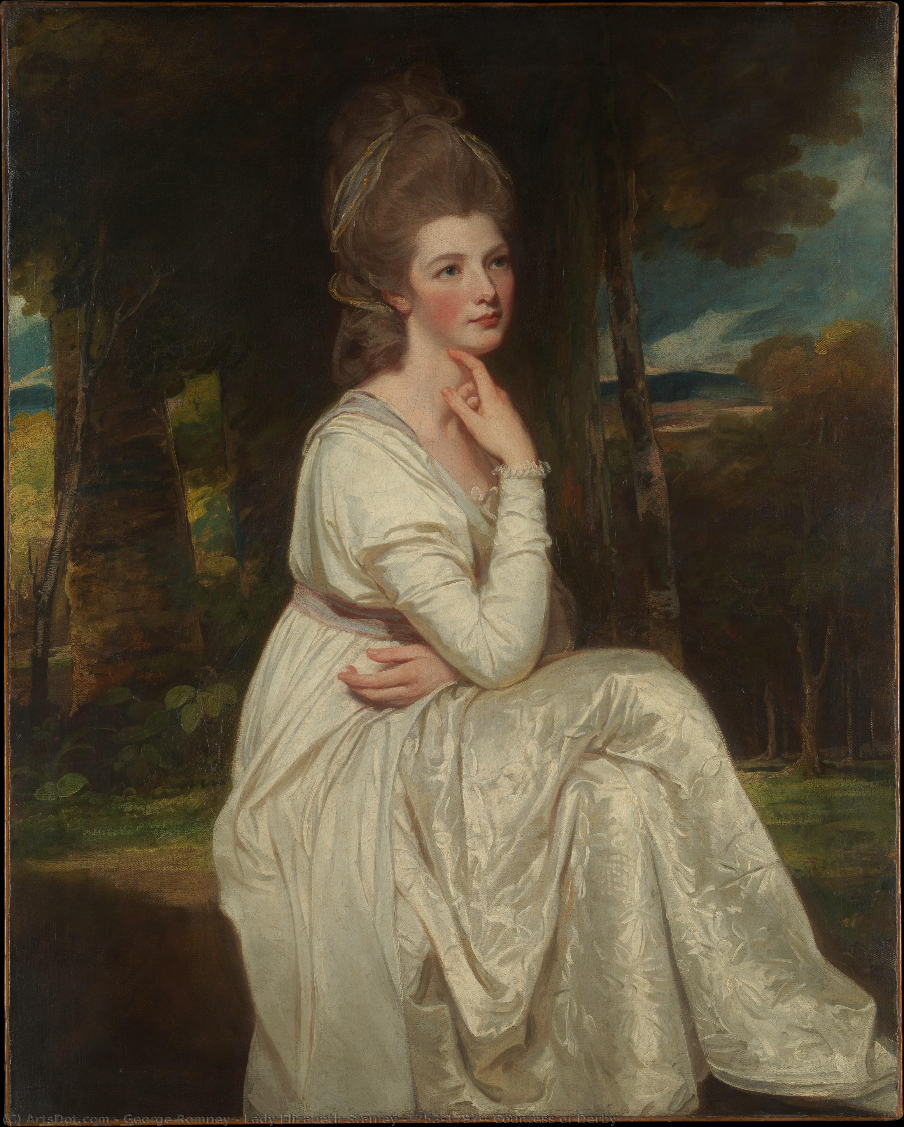 Lady Elizabeth Stanley (1753–1797), Countess Of Derby — George Romney