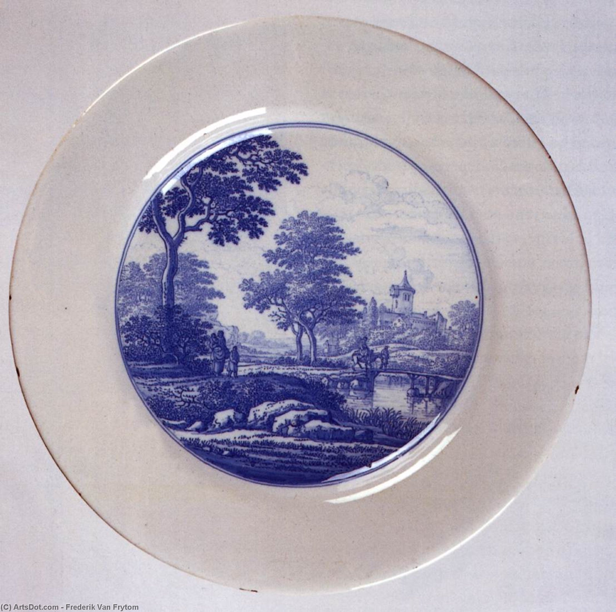 Dish With A Landscape — Frederik Van Frytom