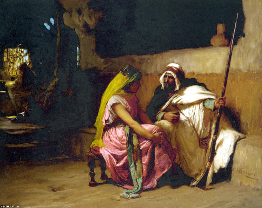 Tete A Tete — Frederick Arthur Bridgman