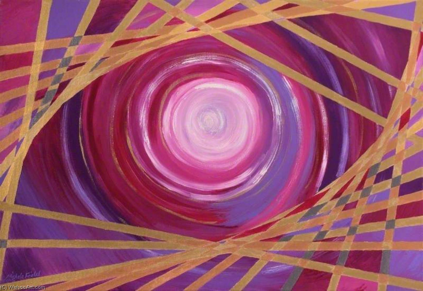 Purple And Gold Abstract — Michele Elizabeth Field