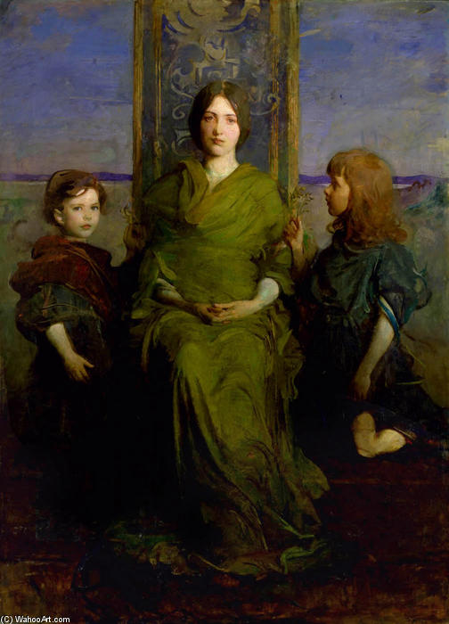 Virgin Enthroned — Abbott Handerson Thayer
