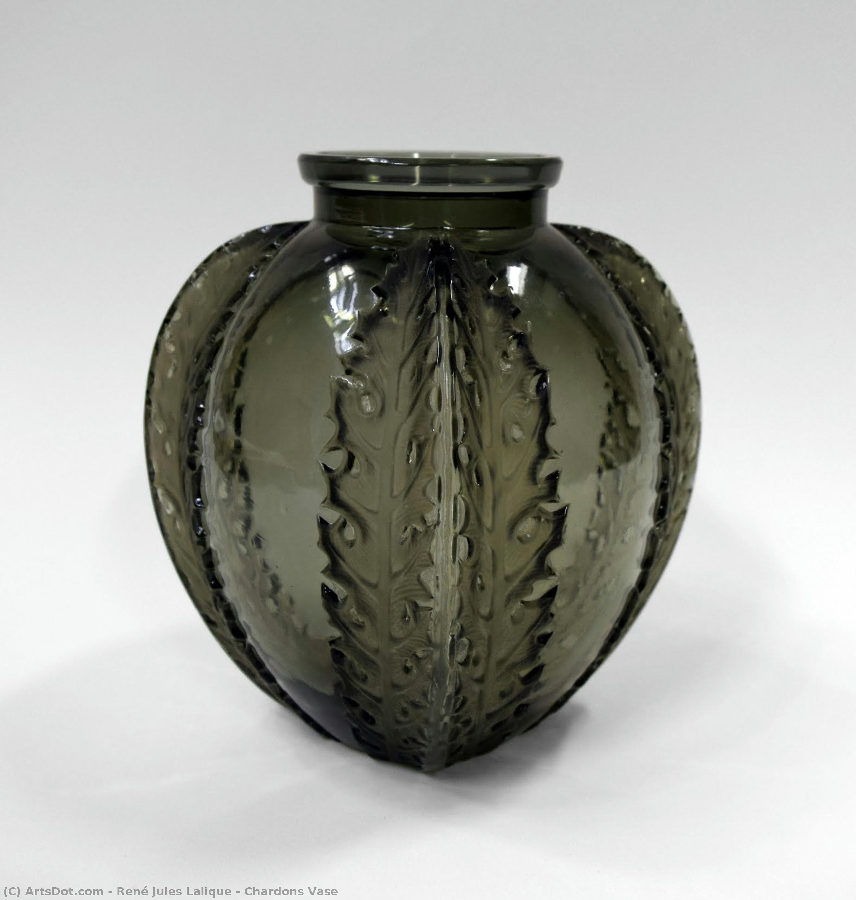 Chardons Vase — René Jules Lalique