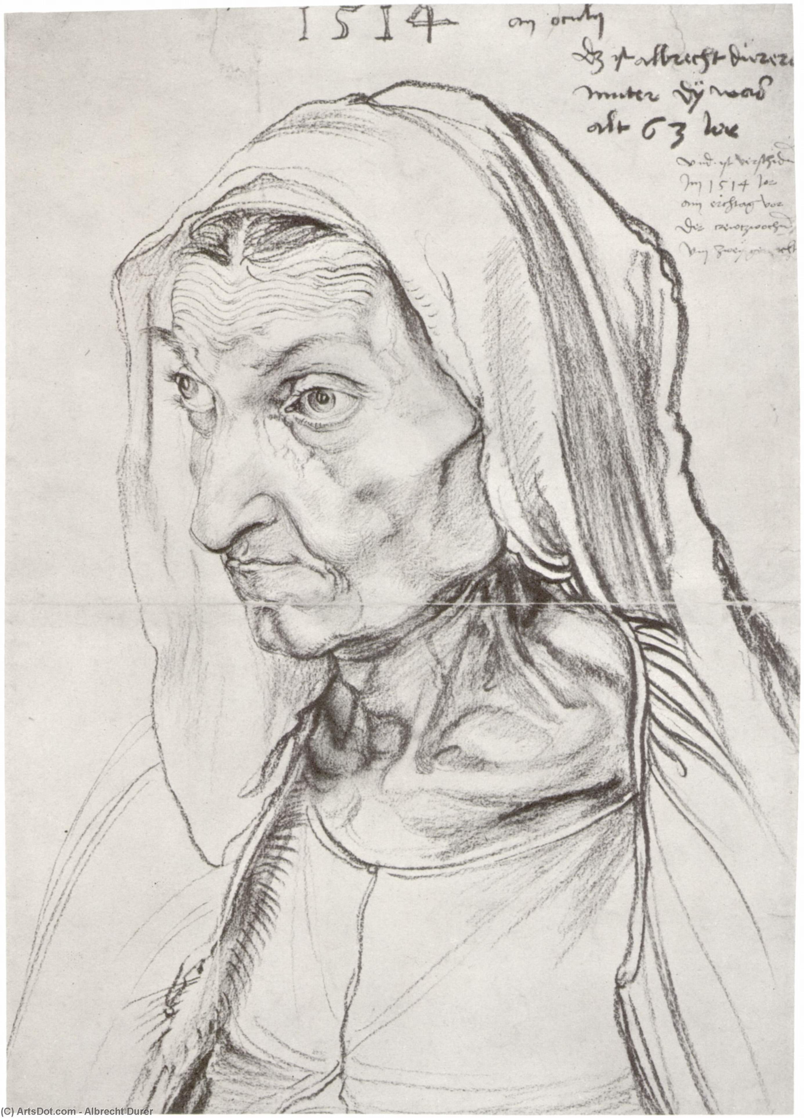 Portrait Of The Artist's Mother — Albrecht Dürer