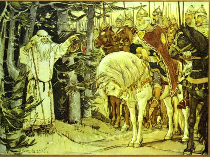 Oleg Meeting The Magus — Victor Vasnetsov