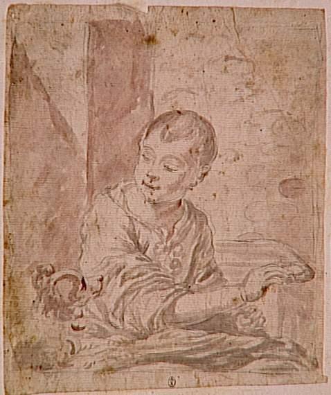 Child Watching A Dog — Bartolomé Esteban Murillo