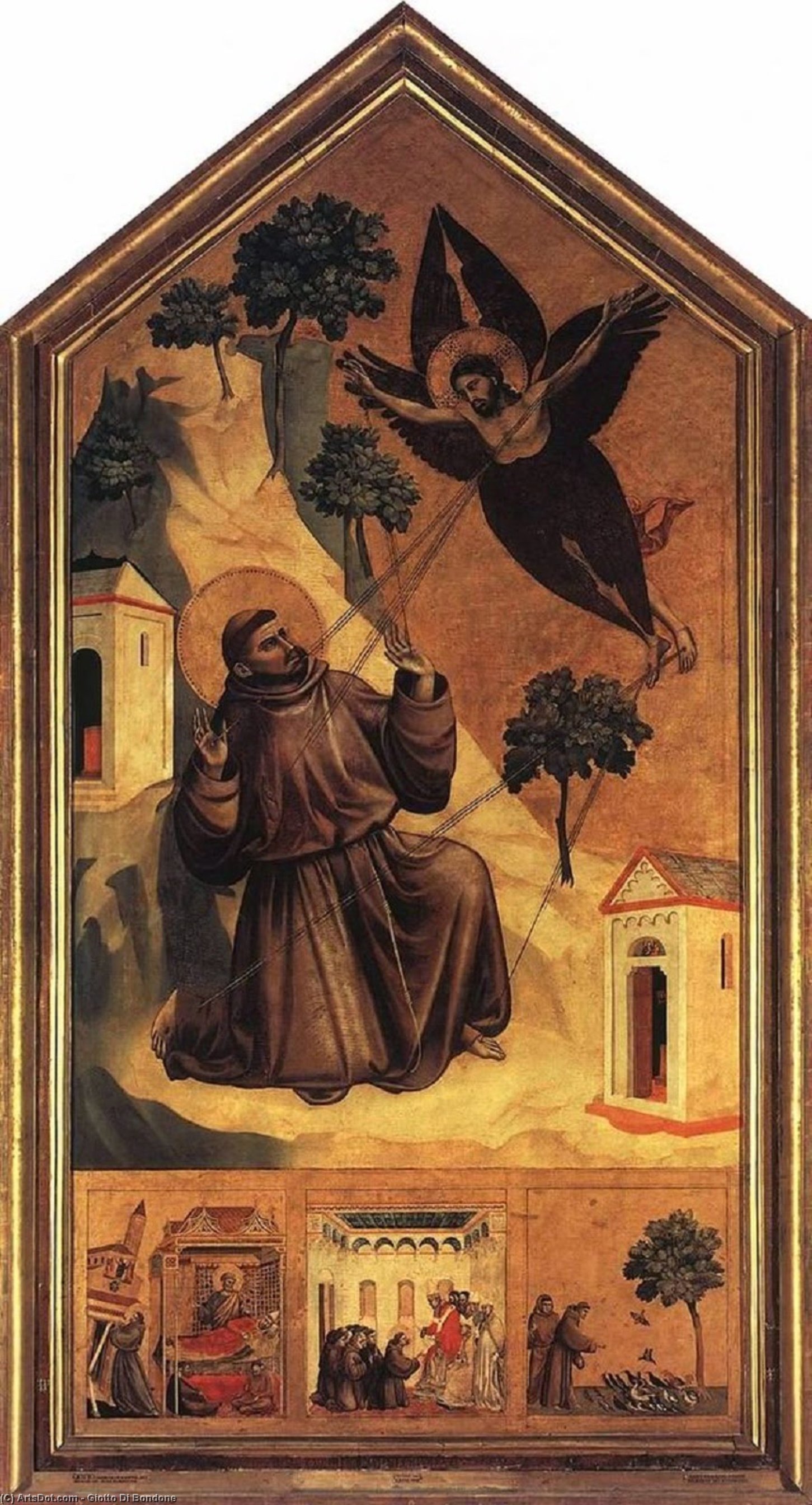 Flagelación De San Francisco — Giotto Di Bondone