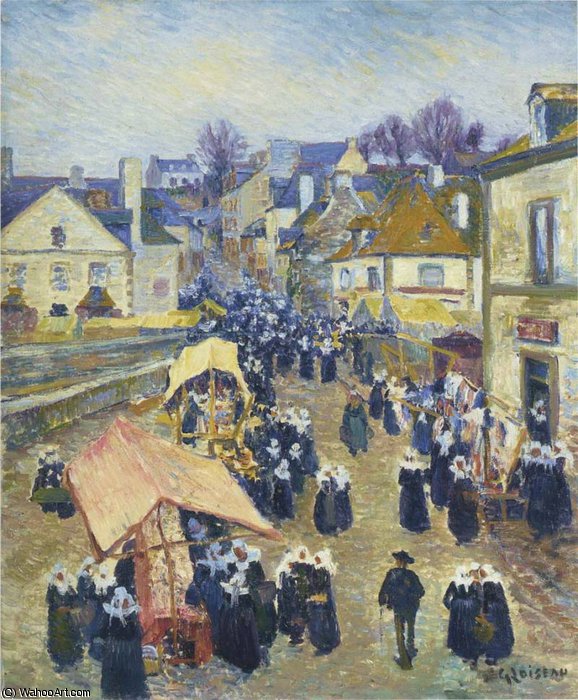 Street At Pont Aven — Gustave Loiseau