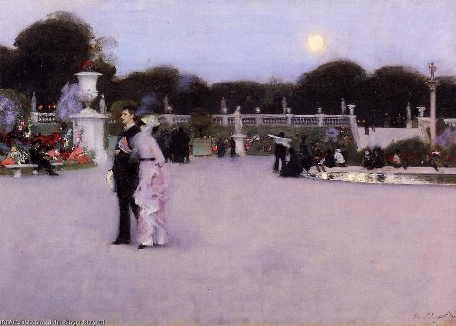 In The Luxembourg Garden — John Singer Sargent