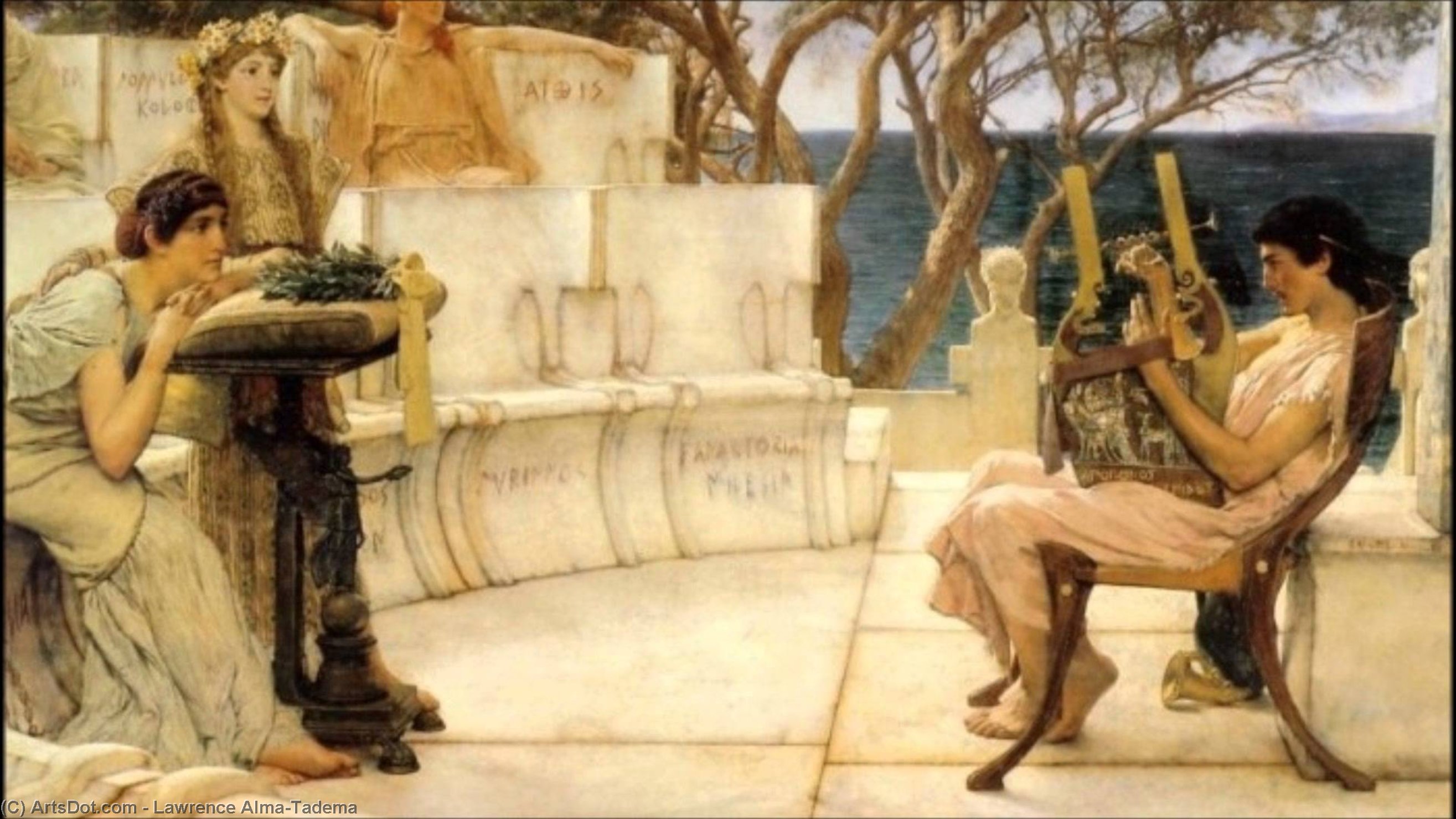Sappho And Alcaeus — Lourens Alma Tadema