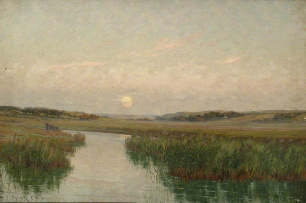 Moonrise On The Old Canal, Bude, Cornwall — Byron Cooper