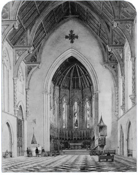 Chancel Of Trinity Chapel New York — John William Hill