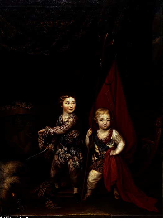 Portrait Of Alexander And Constantine Pavlovich — Richard Brompton