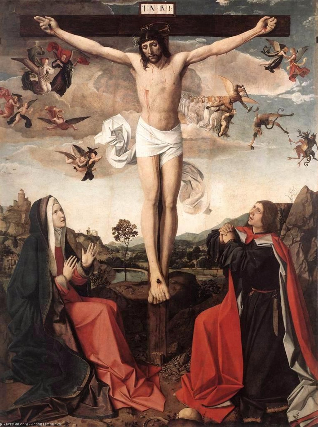 Crucifixion — Josse Lieferinxe