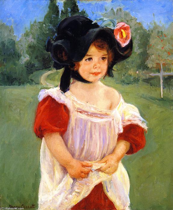 Spring: Margot Standing In A Garden — Mary Stevenson Cassatt